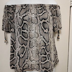 Michael Kors snake print top size small